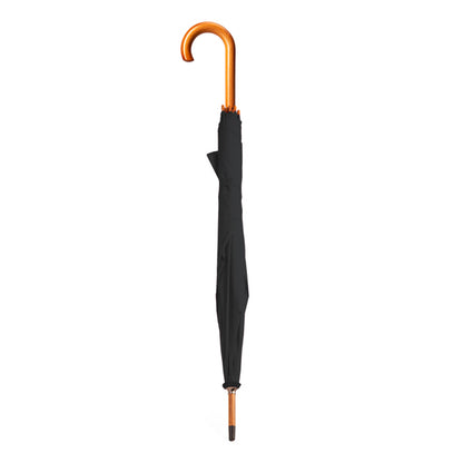 Stamina LYSE 190T polyester umbrella in black - promotional merchandise printed with your company logo