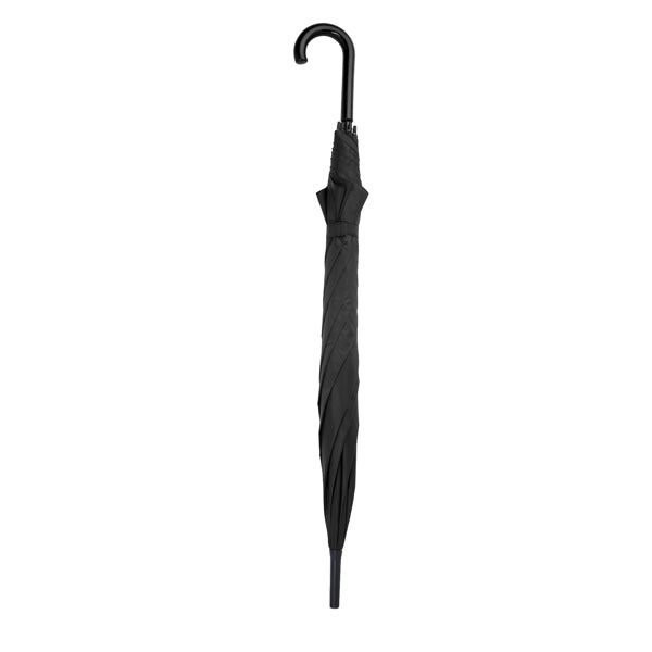 Stamina MILFORD 190T polyester umbrella in black - promotional merchandise printed with your company logo