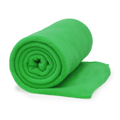 Stamina LAMBERT Polyester blanket in fern green - promotional merchandise printed with your company logo
