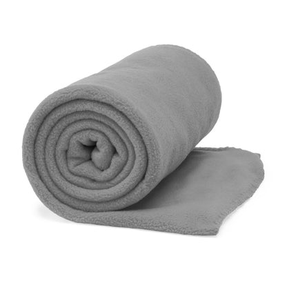 Stamina LAMBERT Polyester blanket in heather grey - promotional merchandise printed with your company logo