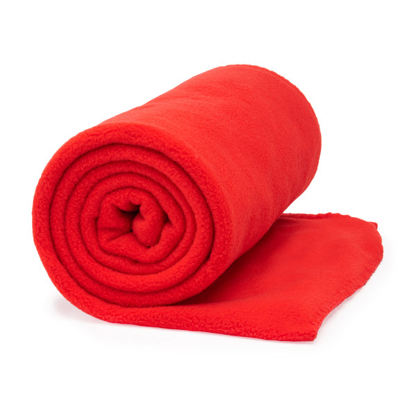 Stamina LAMBERT Polyester blanket in red - promotional merchandise printed with your company logo