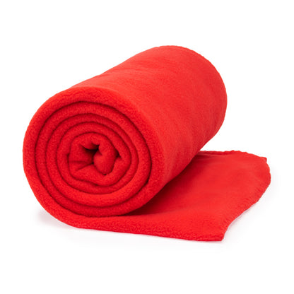 Stamina LAMBERT Polyester blanket in red - promotional merchandise printed with your company logo