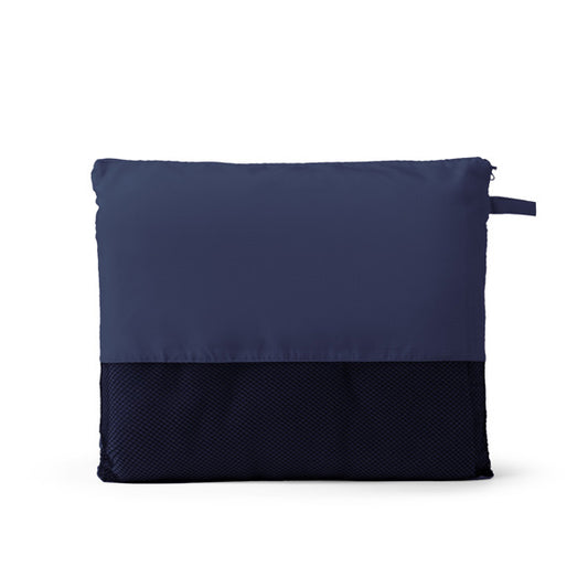 Stamina BERING Polyester blanket in navy blue - promotional merchandise printed with your company logo
