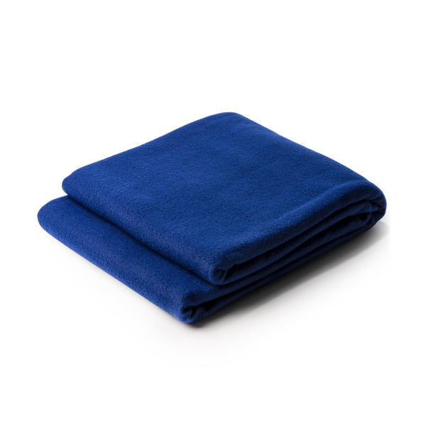 Stamina BRANDON Recycled polyester (RPET) blanket in royal blue - promotional merchandise printed with your company logo