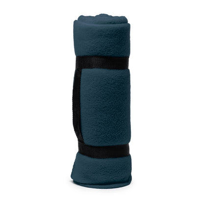 Stamina DANERIS Polyester blanket in navy blue - promotional merchandise printed with your company logo