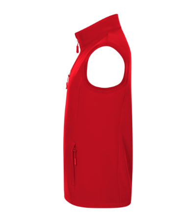 MALFINI TRAIL Men's softshell vest in red - promotional clothing printed with your company logo