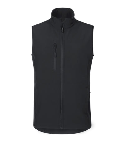 MALFINI TRAIL Men's softshell vest in ebony gray - promotional clothing printed with your company logo
