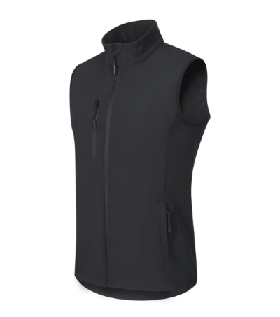 MALFINI TRAIL Men's softshell vest in ebony gray - promotional clothing printed with your company logo
