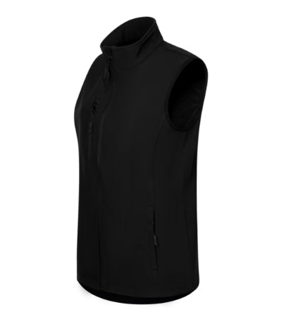 MALFINI TRAIL Women's softshell vest in black - promotional clothing printed with your company logo