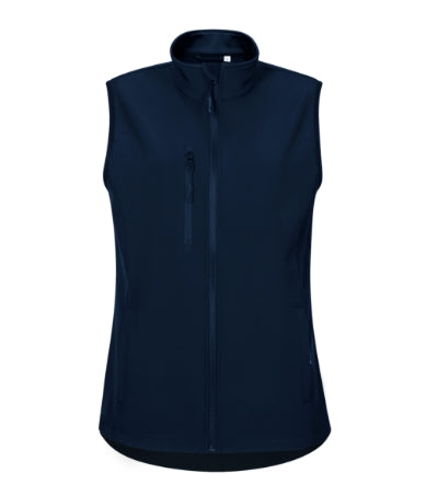 MALFINI TRAIL Women's softshell vest in navy blue - promotional clothing printed with your company logo
