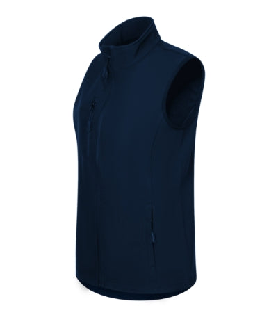 MALFINI TRAIL Women's softshell vest in navy blue - promotional clothing printed with your company logo