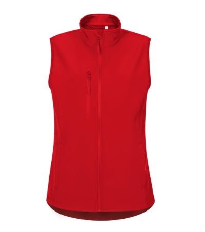 MALFINI TRAIL Women's softshell vest in red - promotional clothing printed with your company logo