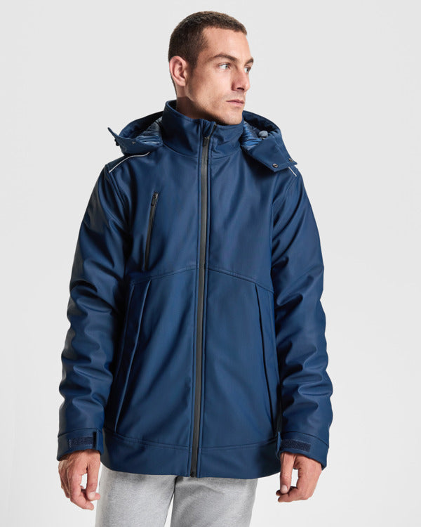ROLY EMIN Unisex parka in black - promotional clothing printed with your company logo