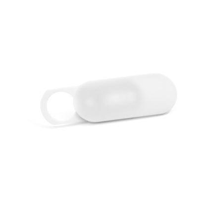 HIDE promotional tech gadget in white (detail view) with custom logo branding