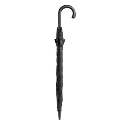 Stamina OSAKA Polyester umbrella in black - promotional merchandise printed with your company logo