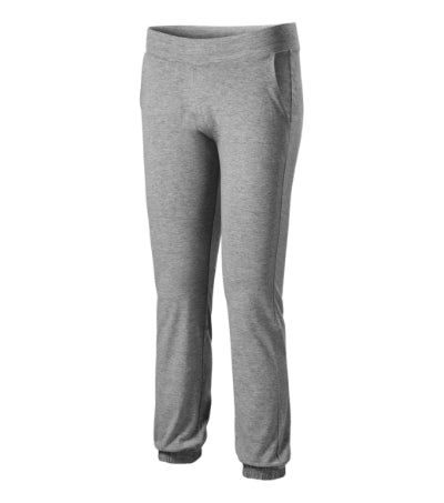 MALFINI LEISURE Women's sweatpants in dark gray melange - promotional clothing printed with your company logo