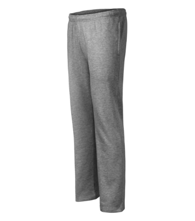 MALFINI COMFORT Men's & kids' sweatpants in dark gray melange - promotional clothing printed with your company logo