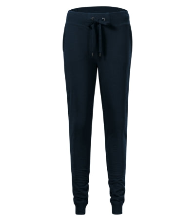 MALFINI REST Women's sweatpants in navy blue - promotional clothing printed with your company logo