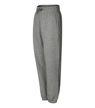 MALFINI MEADOW Kids' sweatpants in dark gray melange - promotional clothing printed with your company logo