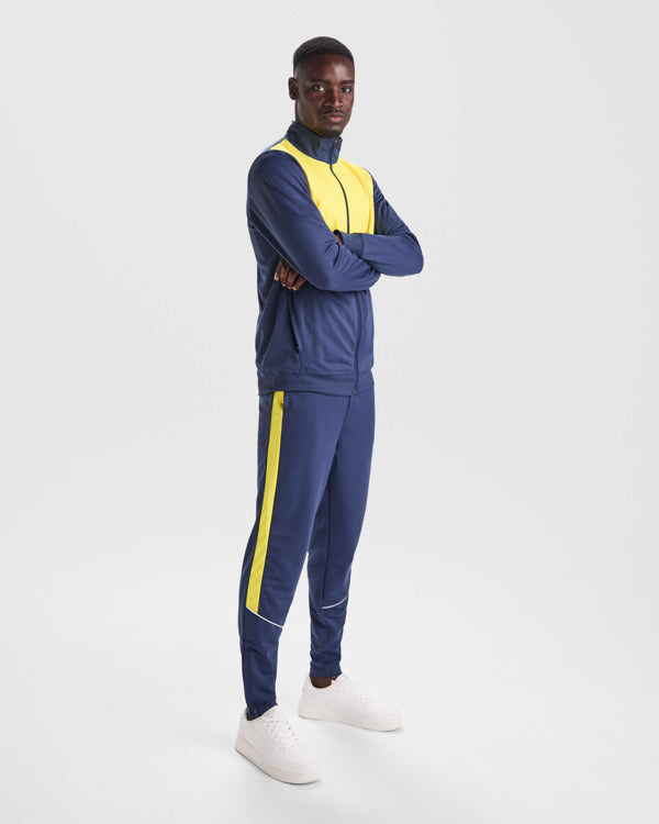 ROLY EVANS Men's tracksuit in black/lime - promotional clothing printed with your company logo