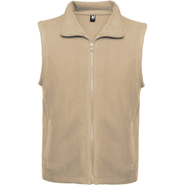 ROLY NEW BELLAGIO Unisex fleece vest in sand - promotional clothing printed with your company logo