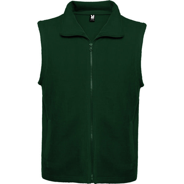 ROLY NEW BELLAGIO Unisex fleece vest in bottle green - promotional clothing printed with your company logo