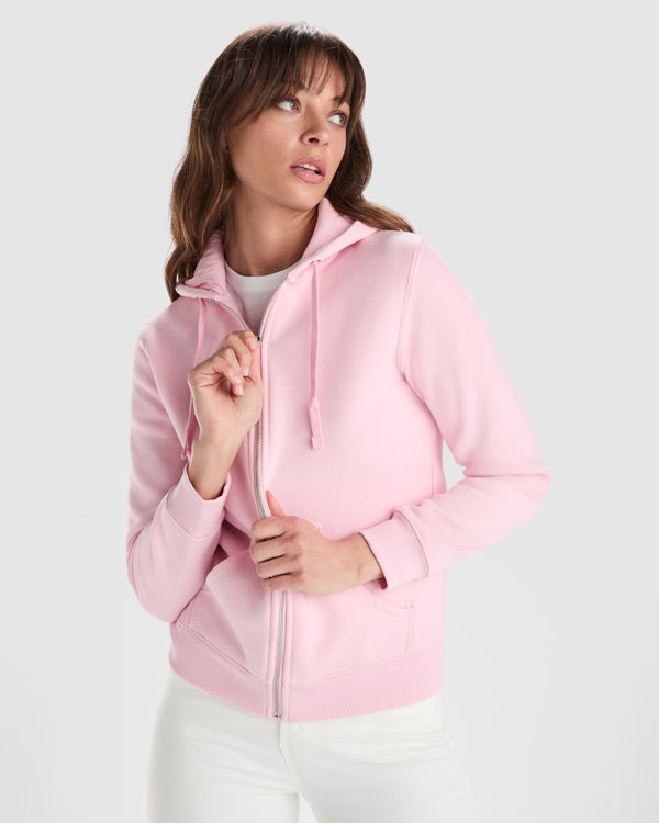 ROLY VELETA Women's hoodie in white - promotional clothing printed with your company logo