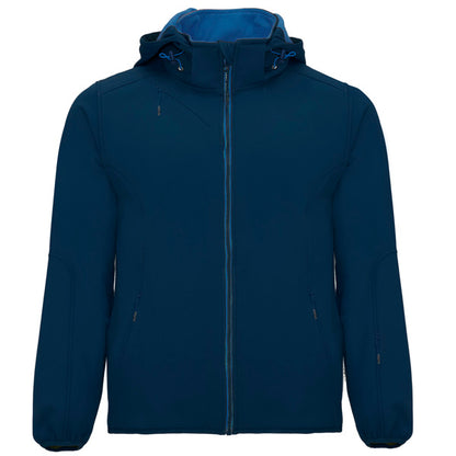 ROLY SIBERIA Men's softshell jacket in navy blue/royal blue - promotional clothing printed with your company logo