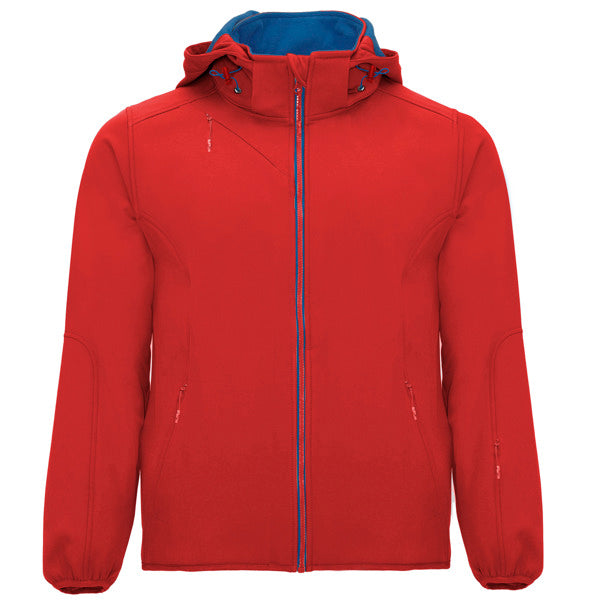 ROLY SIBERIA Men's softshell jacket in red/royal blue - promotional clothing printed with your company logo