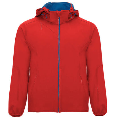 ROLY SIBERIA Men's softshell jacket in red/royal blue - promotional clothing printed with your company logo