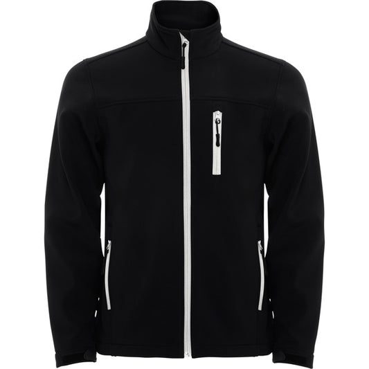 ROLY ANTARTIDA Men's softshell jacket in black - promotional clothing printed with your company logo