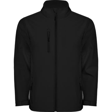 ROLY NEBRASKA Men's softshell jacket in black - promotional clothing printed with your company logo