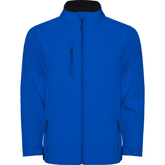 ROLY NEBRASKA Men's softshell jacket in royal blue - promotional clothing printed with your company logo