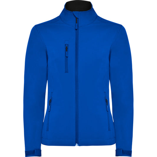 ROLY NEBRASKA WOMAN Women's softshell jacket in royal blue - promotional clothing printed with your company logo