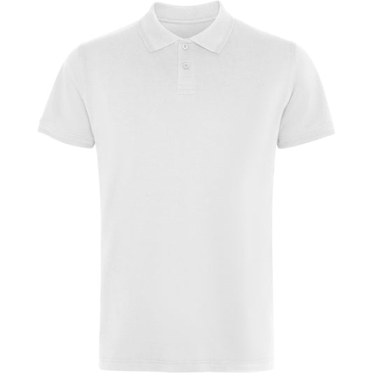 ROLY WOS Unisex polo shirt in white - promotional clothing printed with your company logo