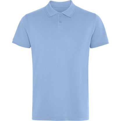 ROLY WOS Unisex polo shirt in sky blue - promotional clothing printed with your company logo