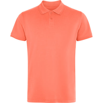 ROLY WOS Unisex polo shirt in coral - promotional clothing printed with your company logo