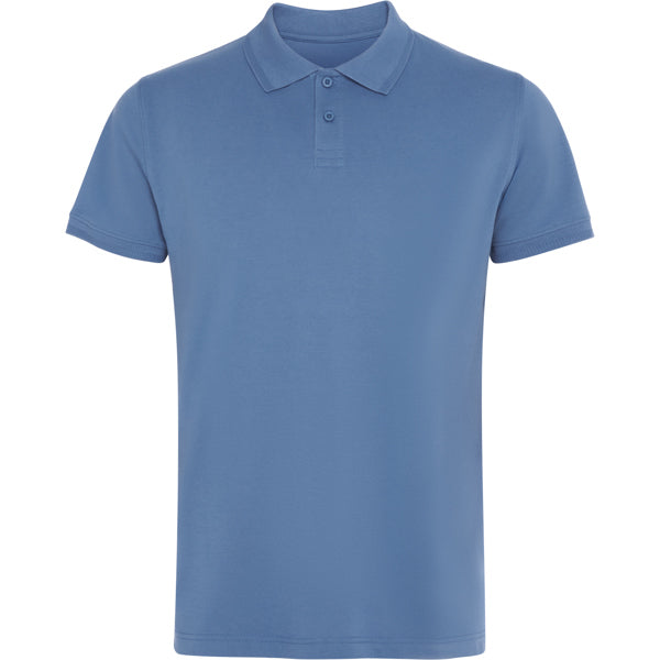 ROLY WOS Unisex polo shirt in riviera blue - promotional clothing printed with your company logo