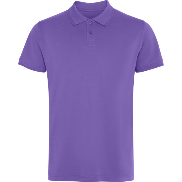 ROLY WOS Unisex polo shirt in iris purple - promotional clothing printed with your company logo