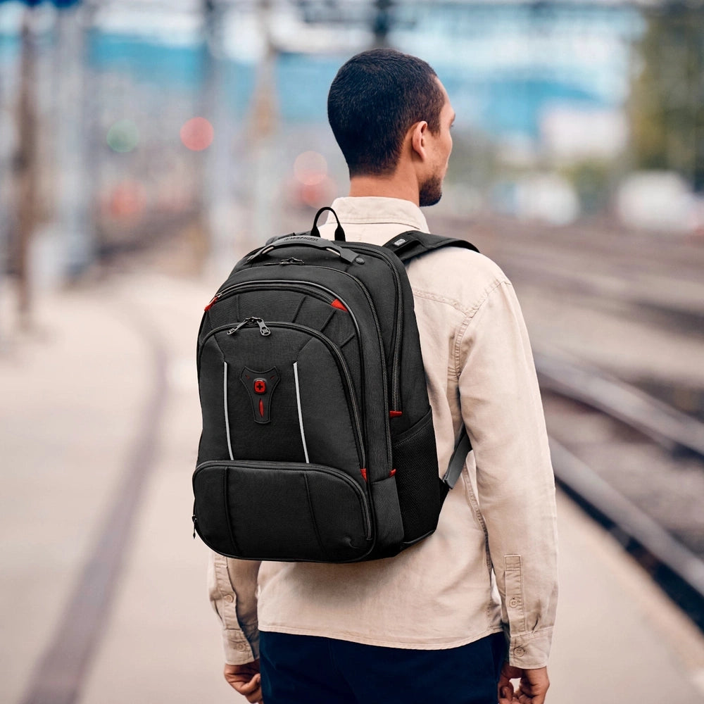 Wenger Carbon Pro Business Backpack with 15.6" Laptop Sleeve and Tablet Pocket