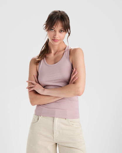ROLY BRENDA Women's tank top in white - promotional clothing printed with your company logo