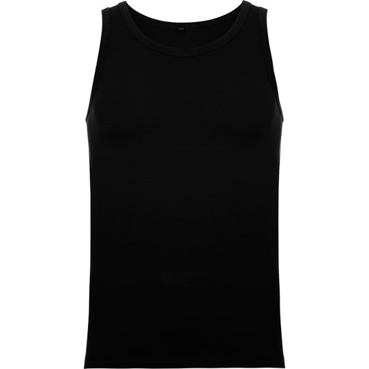 ROLY TEXAS Men's tank top in black - promotional clothing printed with your company logo