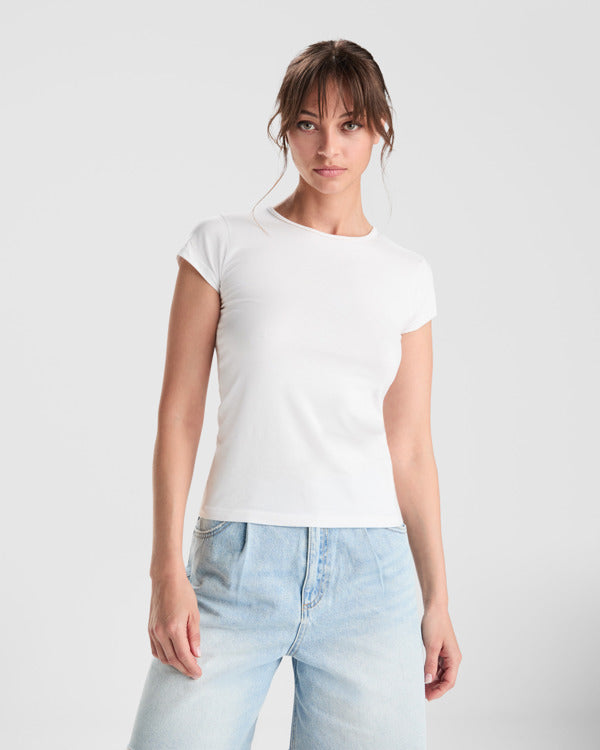 ROLY BALI Women's T-shirt in white - promotional clothing printed with your company logo