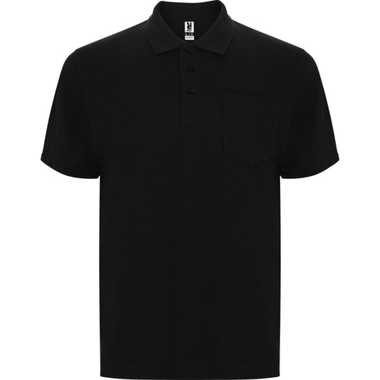 ROLY CENTAURO PREMIUM Men's polo shirt in black - promotional clothing printed with your company logo