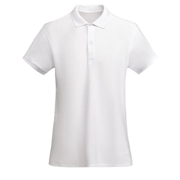 ROLY PRINCE WOMAN Women's polo shirt in white - promotional clothing printed with your company logo