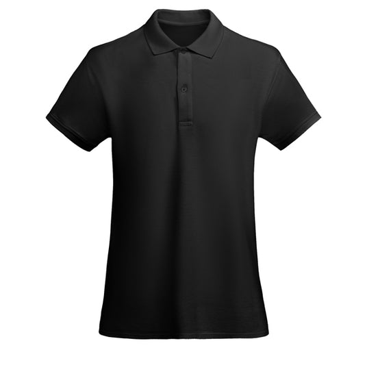 ROLY PRINCE WOMAN Women's polo shirt in black - promotional clothing printed with your company logo