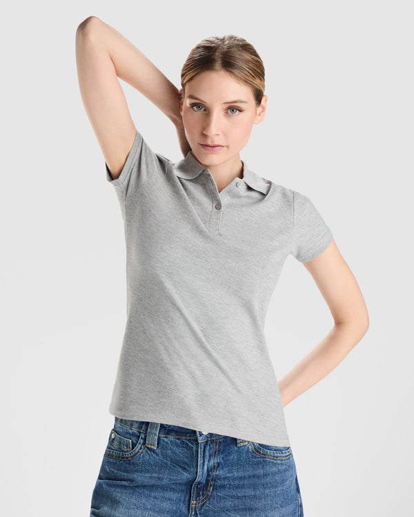 ROLY PRINCE WOMAN Women's polo shirt in white - promotional clothing printed with your company logo