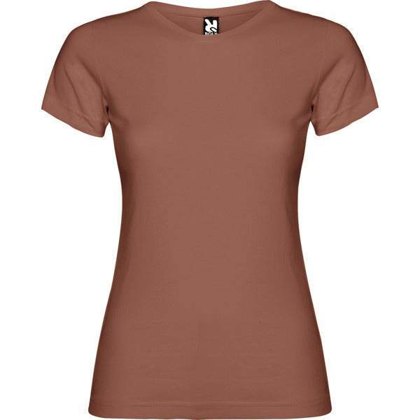 ROLY JAMAICA Women's T-shirt in brick red - promotional clothing printed with your company logo