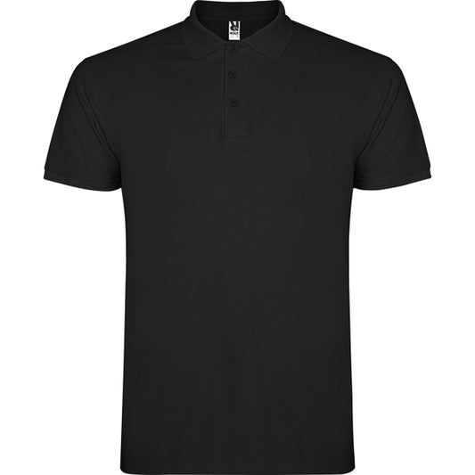 ROLY STAR Men's polo shirt in black - promotional clothing printed with your company logo
