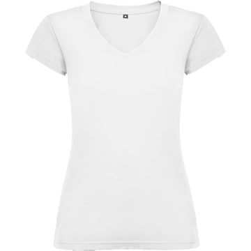 ROLY VICTORIA Women's T-shirt in white - promotional clothing printed with your company logo